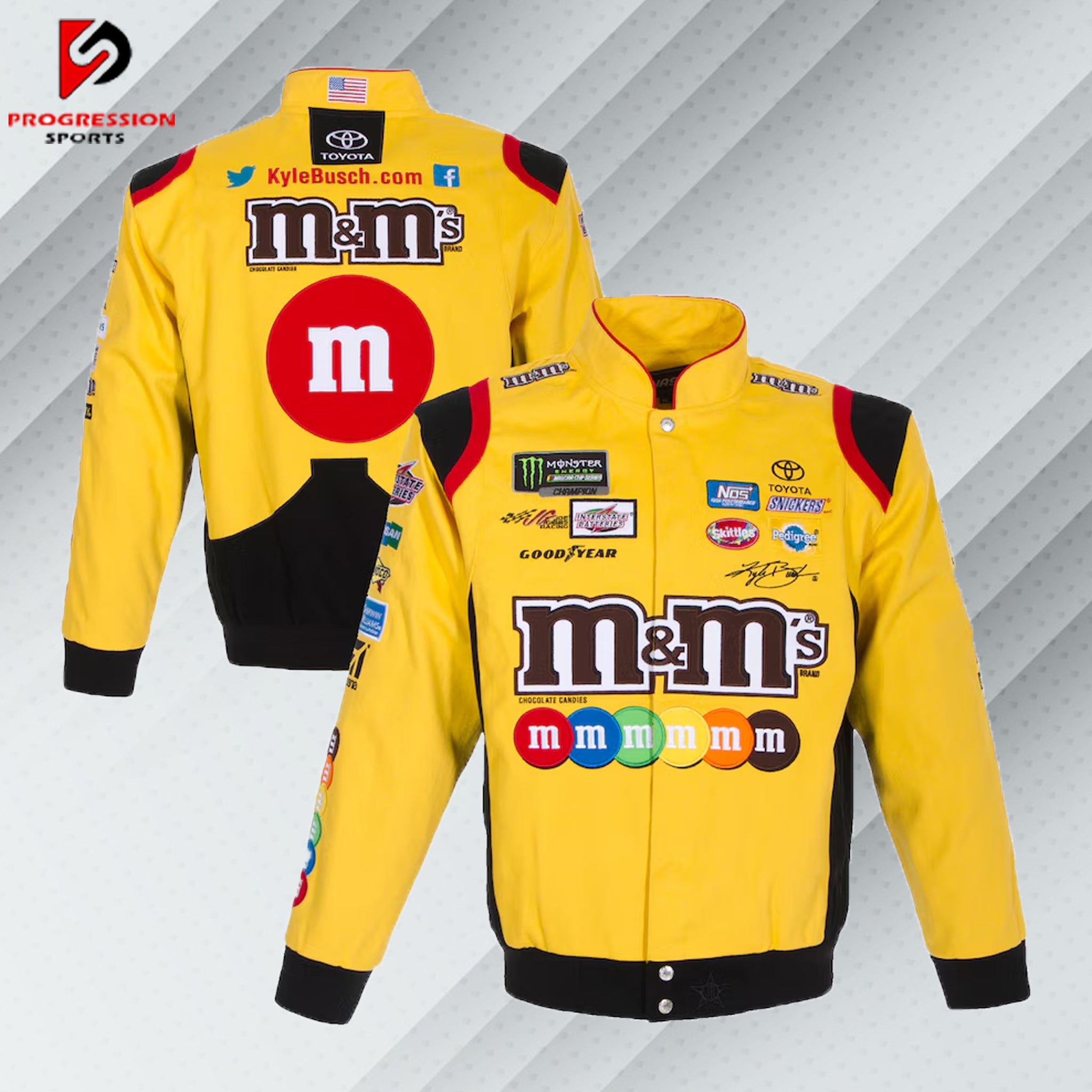 M M NASCAR Racing Jacket Team Jacket Progression Sports