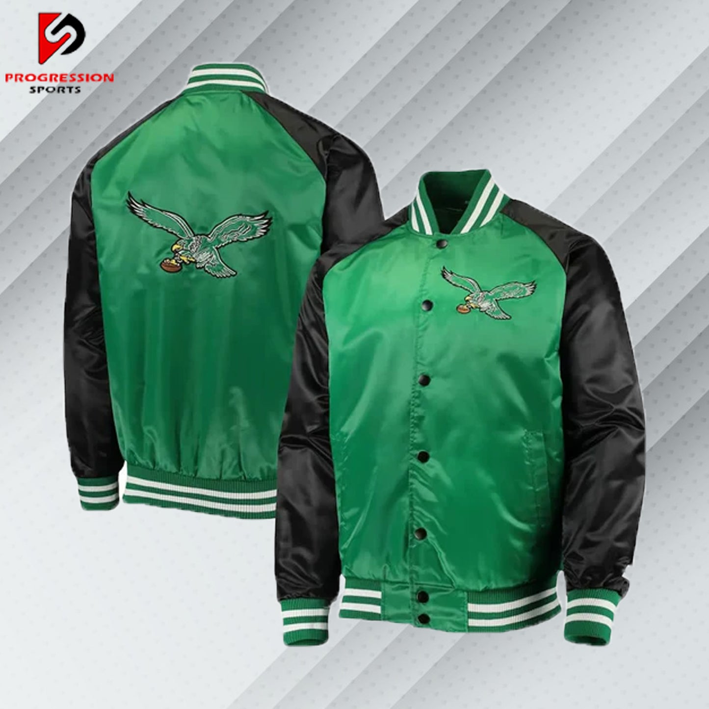 "A stylish varsity jacket with a classic design, featuring customizable patches and logos on a durable, high-quality fabric. Perfect for showcasing school spirit or making a fashion statement."