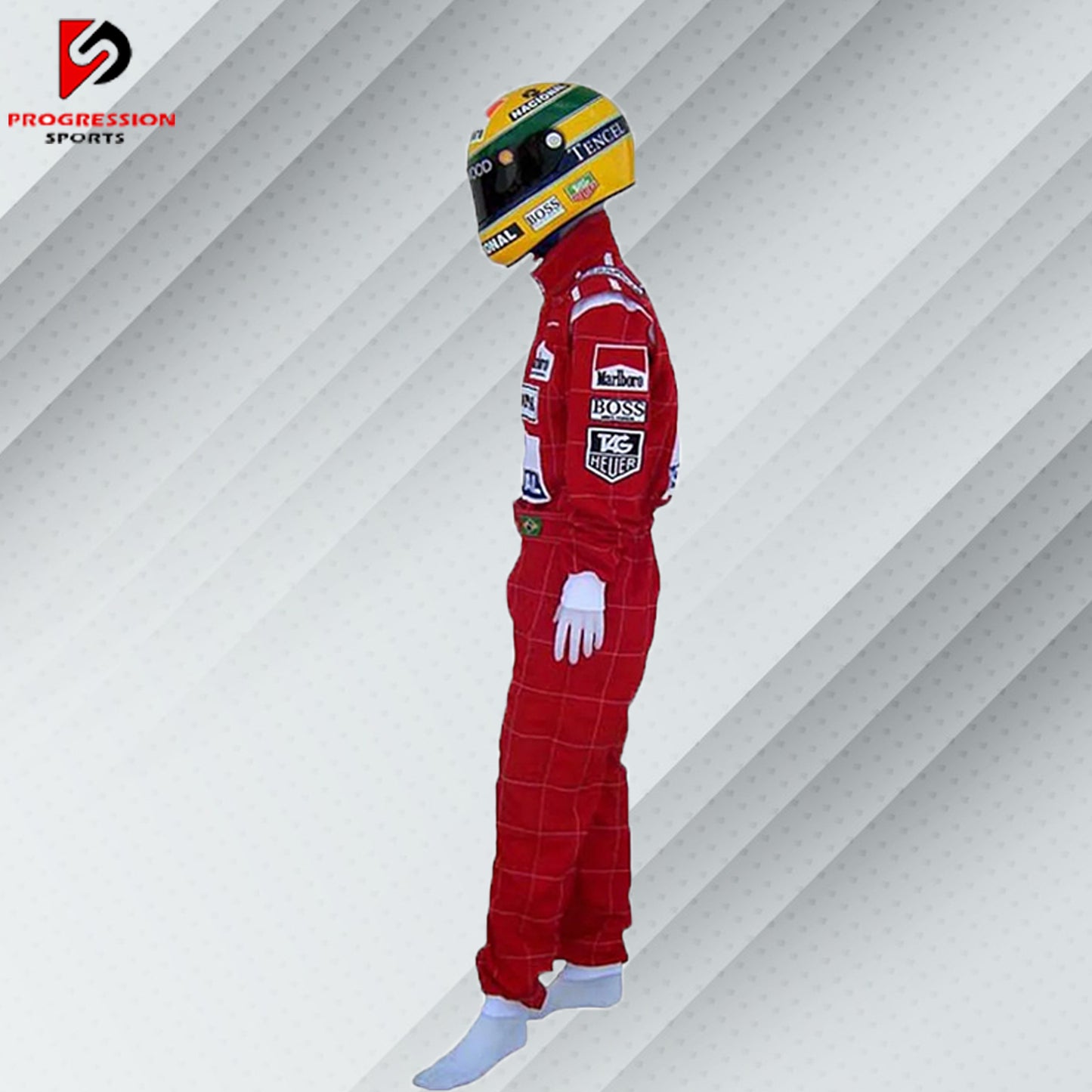 Step back in time with the legendary McLaren 1991 racing suit! This iconic piece of motorsport history embodies the spirit of one of Formula 1's most celebrated eras. Perfect for collectors and racing enthusiasts, it offers a unique glimpse into the world of F1. Don't miss the chance to own a piece of racing heritage!