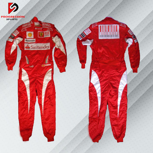 2010 Fernando Alonso Ferrari F1 Embroidered Racing Suit
