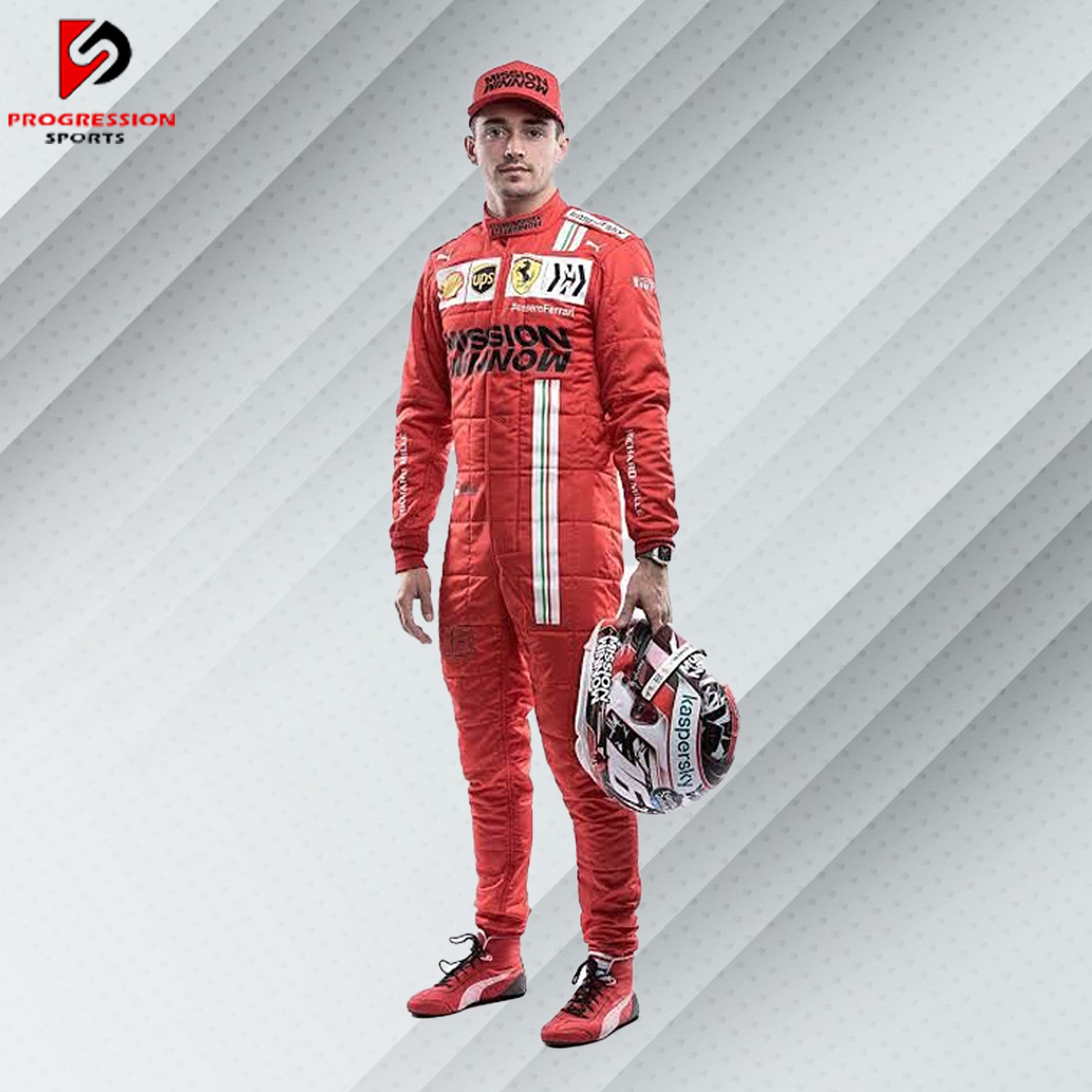 Embrace the legacy of Ferrari with the 2021 Ferrari F1 racing suit. This suit showcases the craftsmanship and dedication that define Ferrari's approach to Formula 1. With its iconic design and superior quality, it's perfect for collectors and fans alike. Celebrate the passion and performance of Ferrari and own a piece of 2021 racing history.