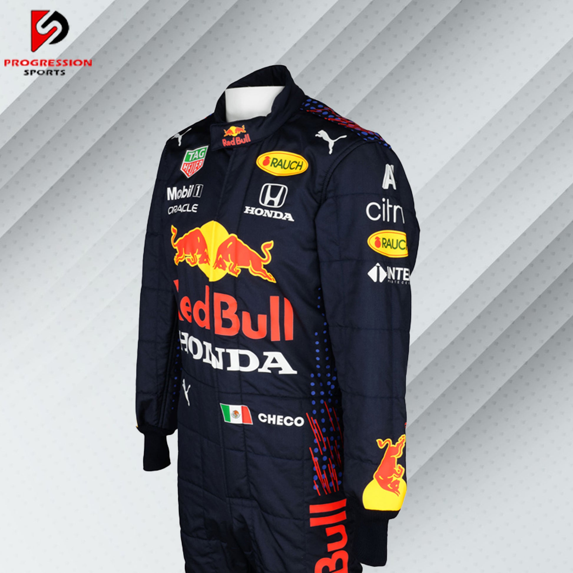 Step into the fast lane with the 2021 Red Bull F1 racing suit! Known for its bold design and cutting-edge technology, this suit captures the essence of Red Bull Racing's competitive edge. Ideal for collectors and fans, it’s your chance to own a piece of an exhilarating season and celebrate Red Bull's dynamic spirit in Formula 1.