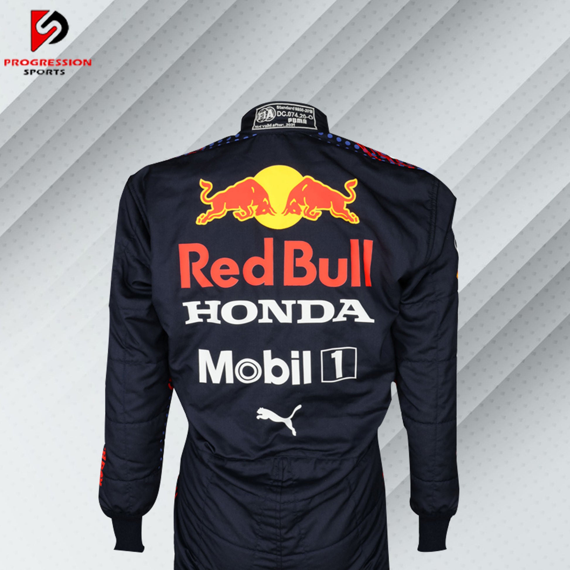 Step into the fast lane with the 2021 Red Bull F1 racing suit! Known for its bold design and cutting-edge technology, this suit captures the essence of Red Bull Racing's competitive edge. Ideal for collectors and fans, it’s your chance to own a piece of an exhilarating season and celebrate Red Bull's dynamic spirit in Formula 1.