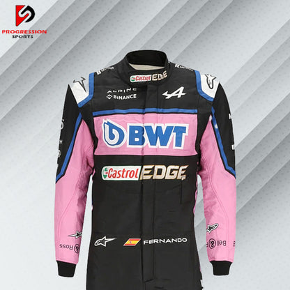 Elevate your collection with the 2022 Alpine F1 racing suit! This suit showcases Alpine's cutting-edge design and commitment to performance, reflecting a season of fierce competition. Ideal for collectors and fans, it's your chance to own a piece of Alpine's exciting journey in Formula 1 and celebrate their remarkable achievements in 2022.