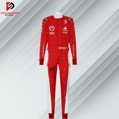 Discover the 2023 Ferrari Special Edition F1 racing suit, a true masterpiece of design and performance. This exclusive suit celebrates Ferrari's heritage with unique styling and advanced technology, reflecting the team's commitment to excellence in Formula 1. Perfect for collectors and enthusiasts, it offers a rare opportunity to own a piece of Ferrari's 2023 season and embrace the prestige of one of racing's most iconic brands.