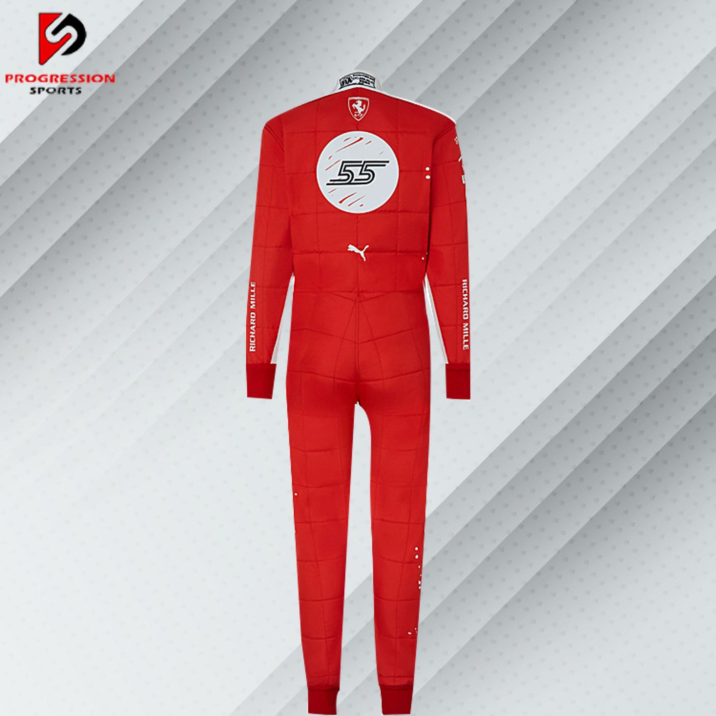 Discover the 2023 Ferrari Special Edition F1 racing suit, a true masterpiece of design and performance. This exclusive suit celebrates Ferrari's heritage with unique styling and advanced technology, reflecting the team's commitment to excellence in Formula 1. Perfect for collectors and enthusiasts, it offers a rare opportunity to own a piece of Ferrari's 2023 season and embrace the prestige of one of racing's most iconic brands.