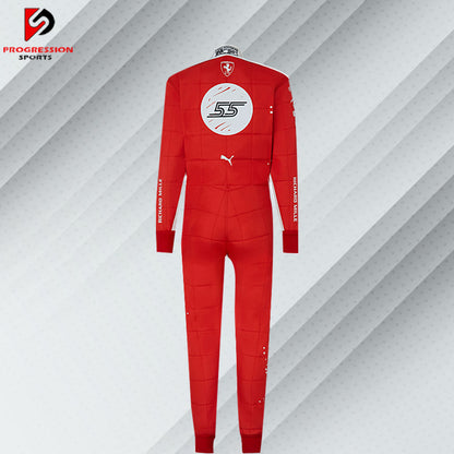 Discover the 2023 Ferrari Special Edition F1 racing suit, a true masterpiece of design and performance. This exclusive suit celebrates Ferrari's heritage with unique styling and advanced technology, reflecting the team's commitment to excellence in Formula 1. Perfect for collectors and enthusiasts, it offers a rare opportunity to own a piece of Ferrari's 2023 season and embrace the prestige of one of racing's most iconic brands.