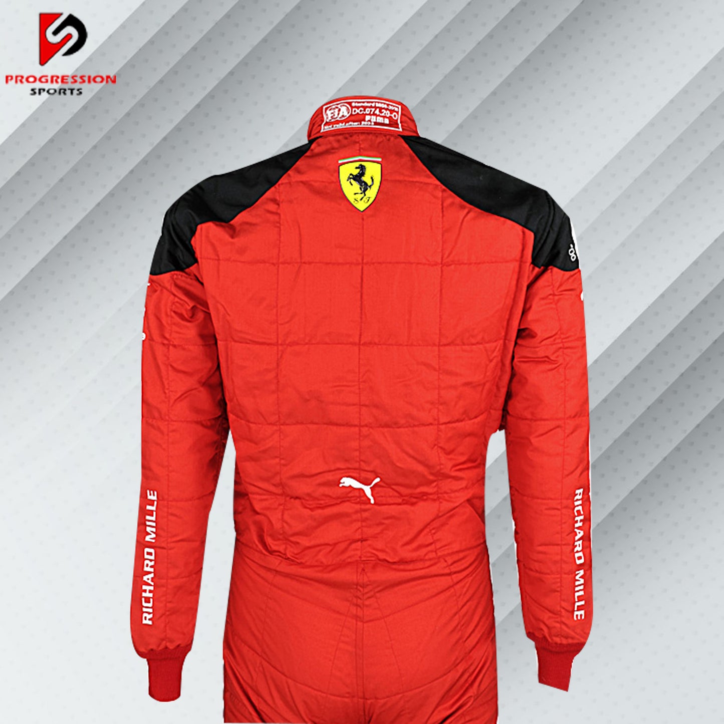 Experience the cutting-edge innovation of Formula 1 with the 2023 Ferrari racing suit. This suit showcases Ferrari's commitment to performance and style, featuring a modern design that reflects the team’s continued excellence. Ideal for collectors and fans, it represents a significant season for Ferrari, blending advanced technology with the iconic Ferrari aesthetic. Own a piece of the 2023 racing season and celebrate Ferrari's ongoing legacy in F1.