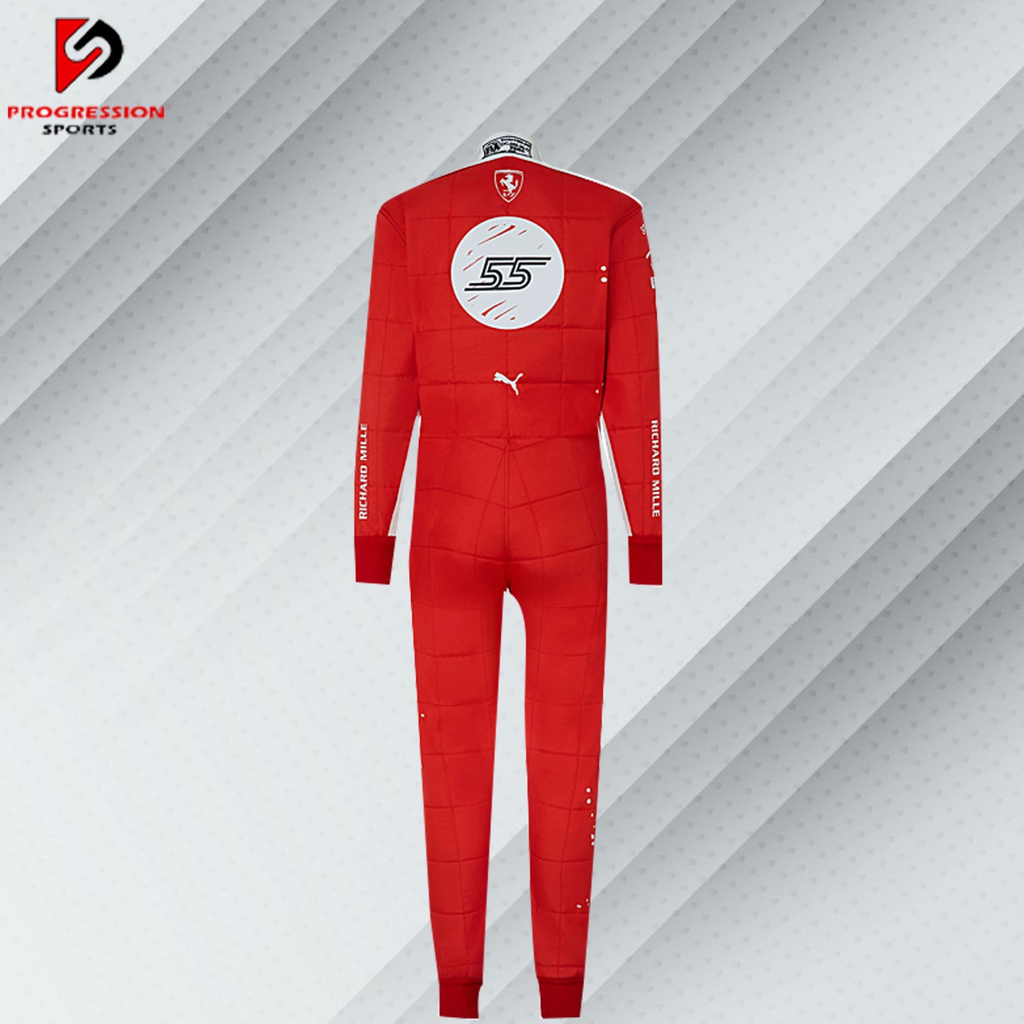 Discover the 2023 Ferrari Special Edition F1 racing suit, a true masterpiece of design and performance. This exclusive suit celebrates Ferrari's heritage with unique styling and advanced technology, reflecting the team's commitment to excellence in Formula 1. Perfect for collectors and enthusiasts, it offers a rare opportunity to own a piece of Ferrari's 2023 season and embrace the prestige of one of racing's most iconic brands.