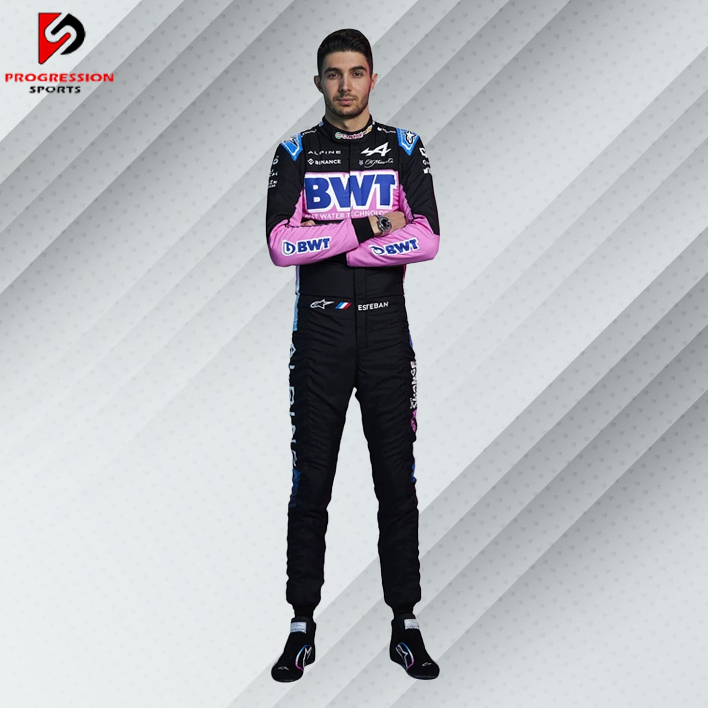 Discover the 2024 Alpine F1 racing suit, a perfect blend of innovation and style. This suit features Alpine's advanced design and engineering, reflecting the team's dedication to excellence and competitive edge in the latest Formula 1 season. Ideal for collectors and fans, it represents a new chapter in Alpine's racing journey. Own a piece of 2024 F1 history and celebrate the cutting-edge presence of Alpine Racing.