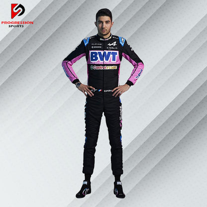 Discover the 2024 Alpine F1 racing suit, a perfect blend of innovation and style. This suit features Alpine's advanced design and engineering, reflecting the team's dedication to excellence and competitive edge in the latest Formula 1 season. Ideal for collectors and fans, it represents a new chapter in Alpine's racing journey. Own a piece of 2024 F1 history and celebrate the cutting-edge presence of Alpine Racing.