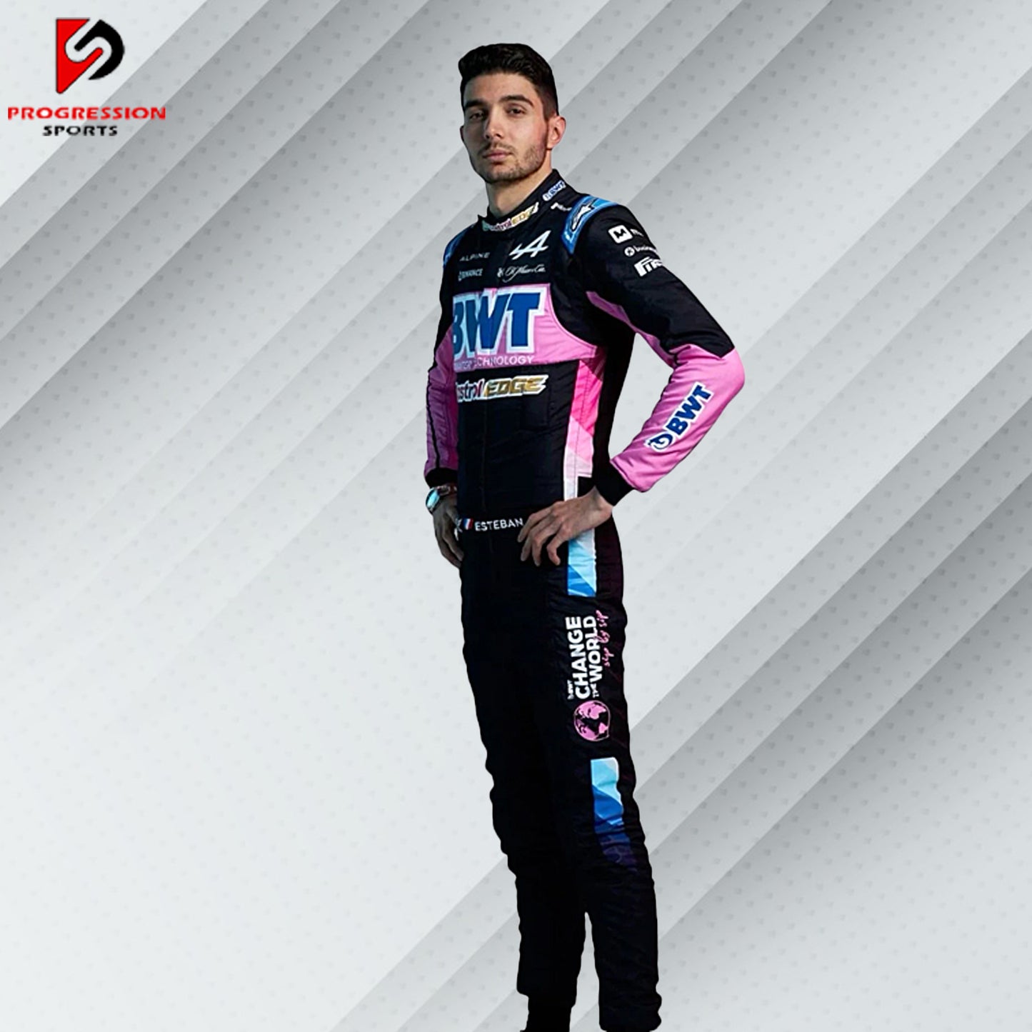 Discover the 2024 Alpine F1 racing suit, a perfect blend of innovation and style. This suit features Alpine's advanced design and engineering, reflecting the team's dedication to excellence and competitive edge in the latest Formula 1 season. Ideal for collectors and fans, it represents a new chapter in Alpine's racing journey. Own a piece of 2024 F1 history and celebrate the cutting-edge presence of Alpine Racing.