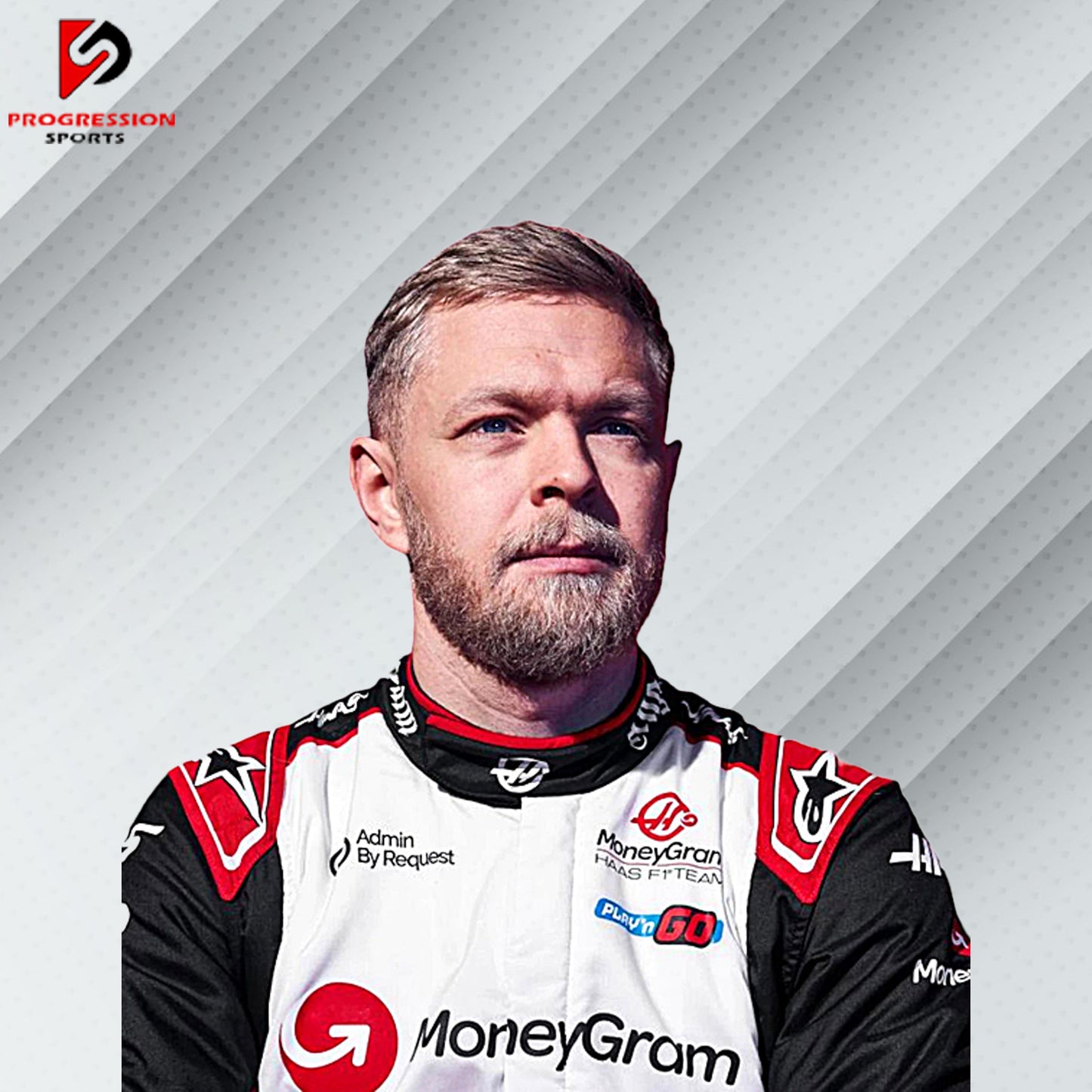 The 2024 Mercedes F1 racing suit features a sleek black and silver design, with prominent Mercedes and Petronas branding. Made from advanced lightweight materials, it ensures maximum comfort, safety, and performance for drivers.