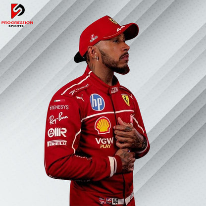 2025 Lewis Hamilton Ferrari F1 Race Suit