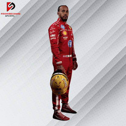 2025 Lewis Hamilton Ferrari F1 Race Suit