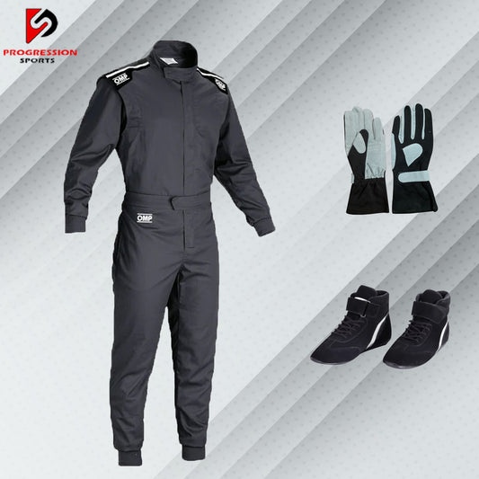 Go Kart Race Suit, Shoes And Gloves