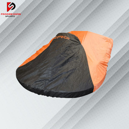 A kart cover is an essential accessory designed to protect your kart from the elements. Made from durable, weather-resistant materials, it shields the kart from rain, dust, and UV damage, helping to maintain its condition and performance. The cover typically features adjustable straps for a secure fit and can be easily folded for convenient storage. Ideal for both indoor and outdoor use, it ensures your kart remains in top shape, ready for your next race.