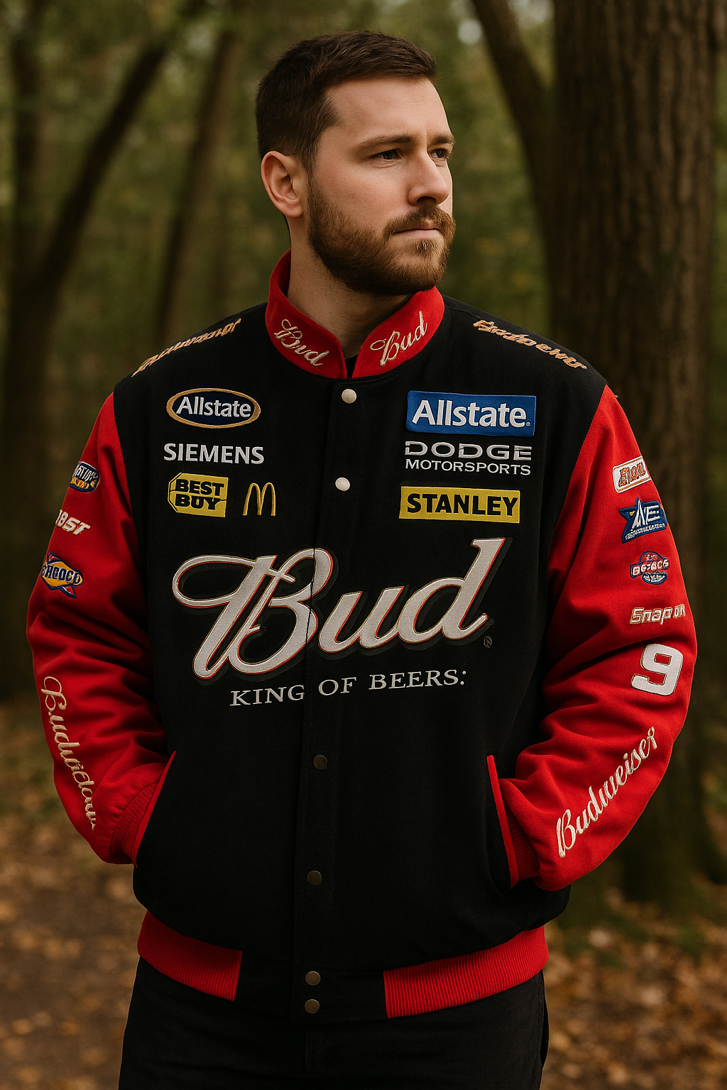Bud Racing Retro Motocross Vintage Jacket – Classic Throwback Style
