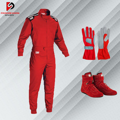 Go Kart Race Suit, Shoes And Gloves