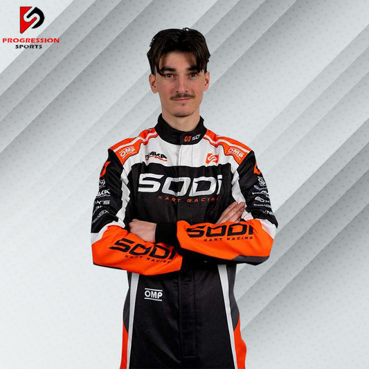 Get ready to race in style with the Sodi Kart Racing Suit! Designed for ultimate comfort and protection, this suit is made from lightweight, breathable materials that keep you cool and comfortable. With pre-curved arms and legs, elastic cuffs, and reinforced stitching, it offers a perfect fit and great flexibility. Ideal for both beginners and pros, the Sodi Kart Racing Suit is your ticket to a winning performance on the track!