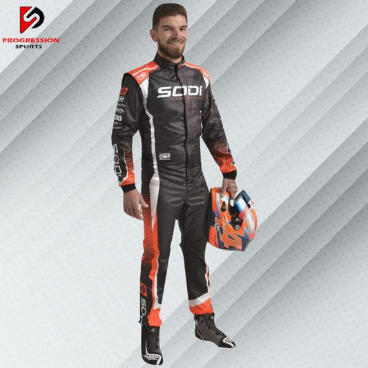 Get ready to race in style with the Sodi Kart Racing Suit! Designed for ultimate comfort and protection, this suit is made from lightweight, breathable materials that keep you cool and comfortable. With pre-curved arms and legs, elastic cuffs, and reinforced stitching, it offers a perfect fit and great flexibility. Ideal for both beginners and pros, the Sodi Kart Racing Suit is your ticket to a winning performance on the track!