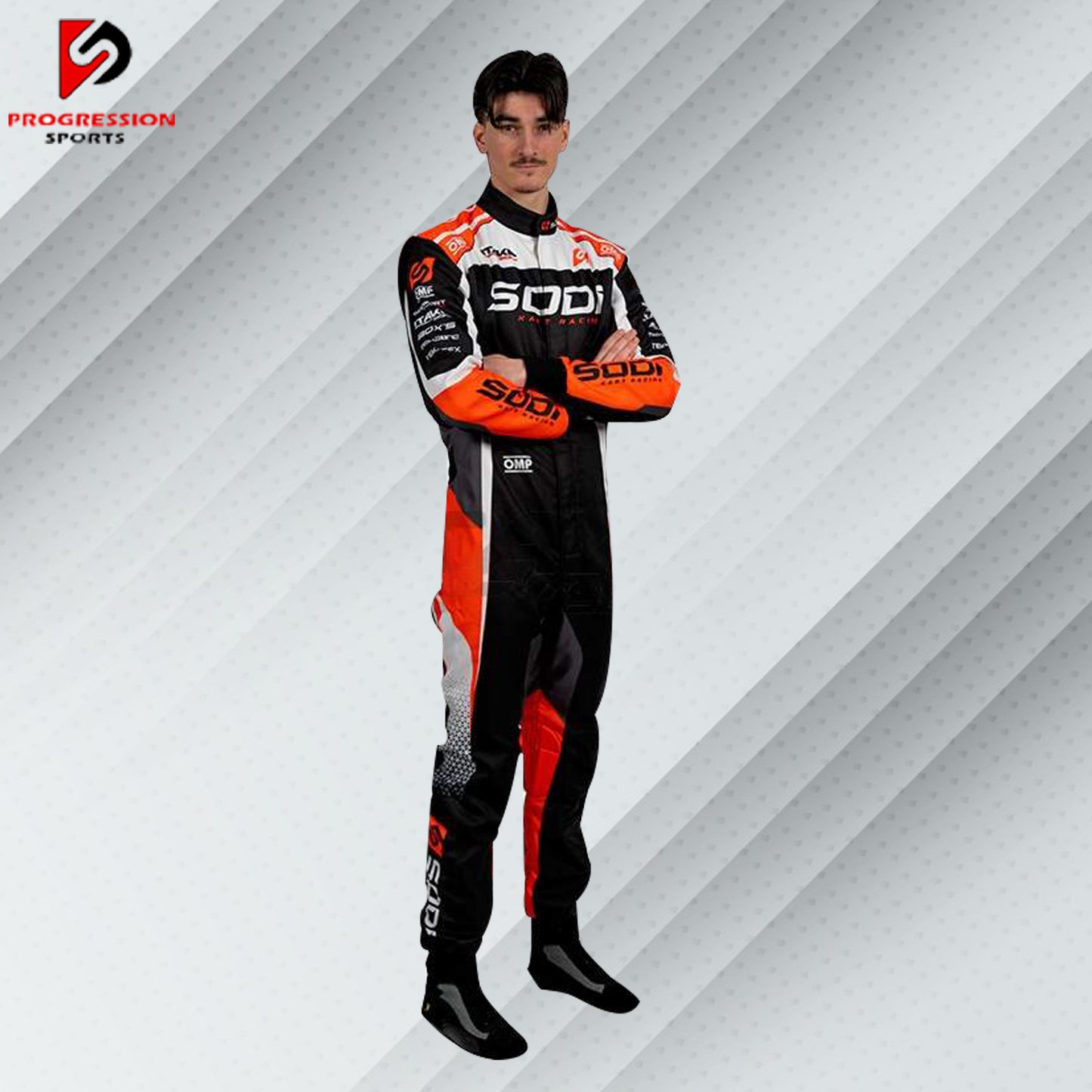 Get ready to race in style with the Sodi Kart Racing Suit! Designed for ultimate comfort and protection, this suit is made from lightweight, breathable materials that keep you cool and comfortable. With pre-curved arms and legs, elastic cuffs, and reinforced stitching, it offers a perfect fit and great flexibility. Ideal for both beginners and pros, the Sodi Kart Racing Suit is your ticket to a winning performance on the track!