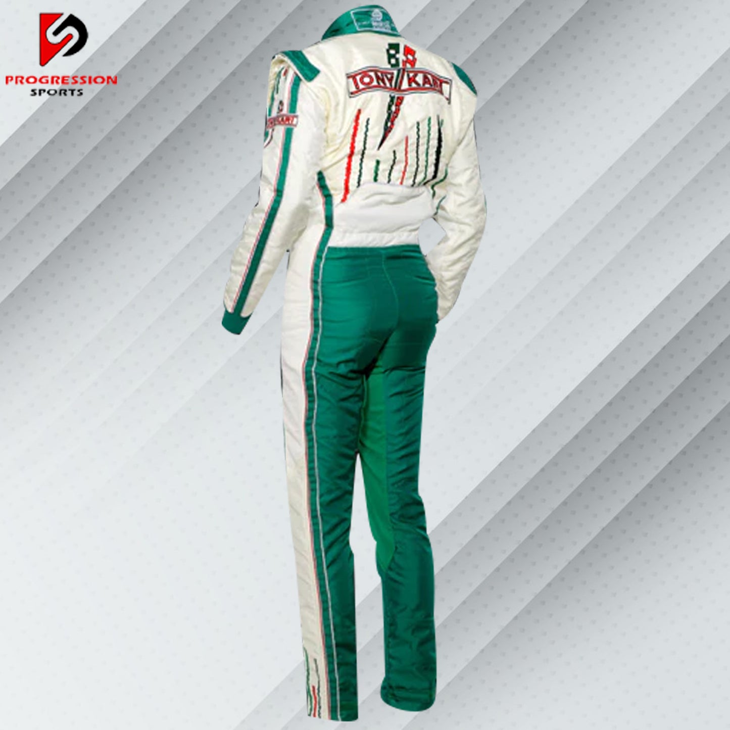 The Tont Kart Suit is designed for both comfort and performance. Made with lightweight, breathable materials, it ensures optimal ventilation while maintaining durability. The suit features a sleek, ergonomic design for unrestricted movement, along with reinforced padding in high-wear areas for added protection. Ideal for karting enthusiasts seeking both style and safety on the track.