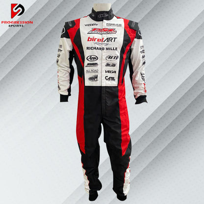 Birel Art Go-Kart Suit - Sleek, aerodynamic racing suit with vibrant colors and Birel Art branding, offering premium comfort, protection, and style for karting enthusiasts.