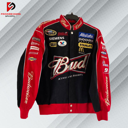 Bud Racing Retro Motocross Vintage Jacket – Classic Throwback Style