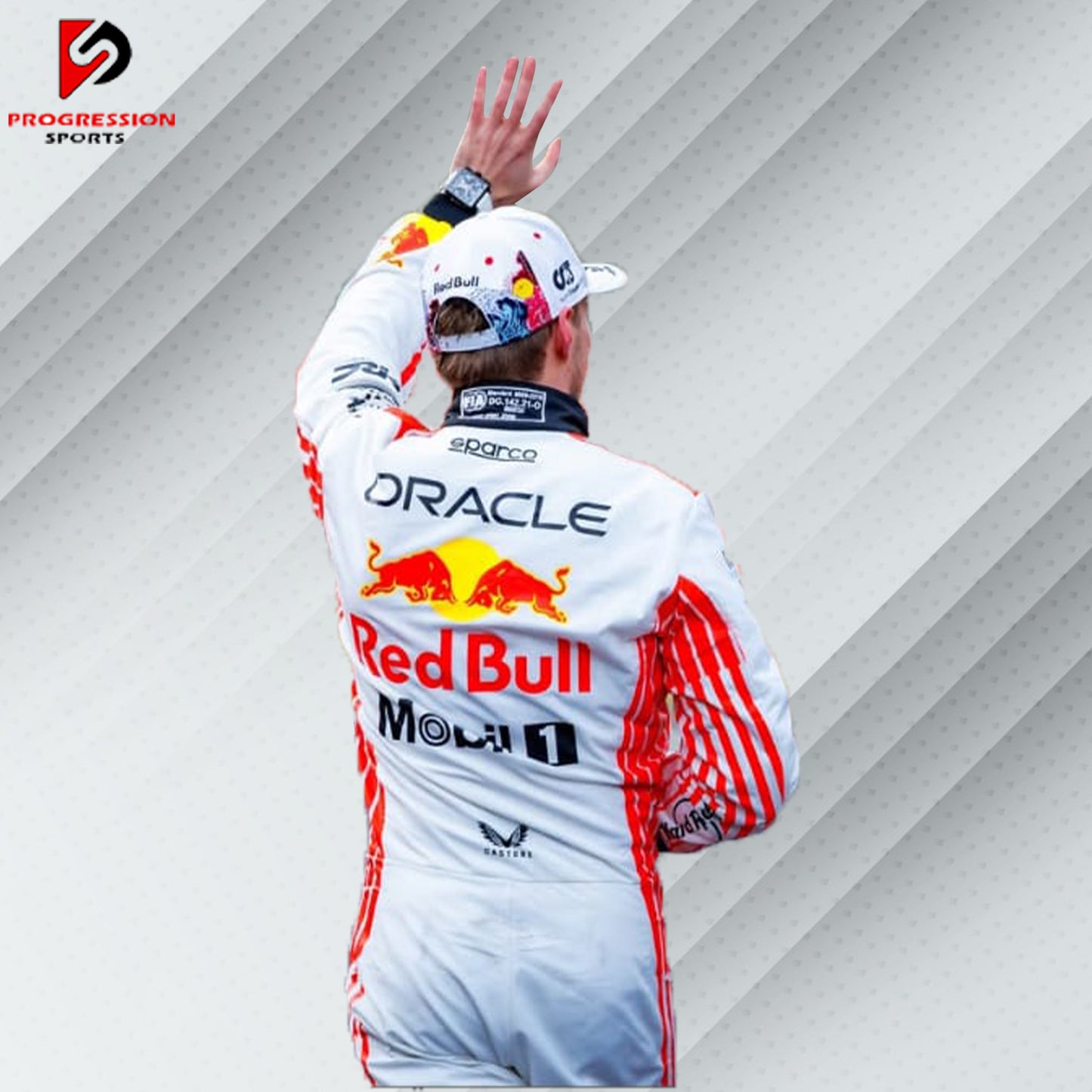 Max Verstappen 2025 Red Bull F1 Japan GP Race Suit – Navy Blue with Red Bull logos and Japanese GP design elements

