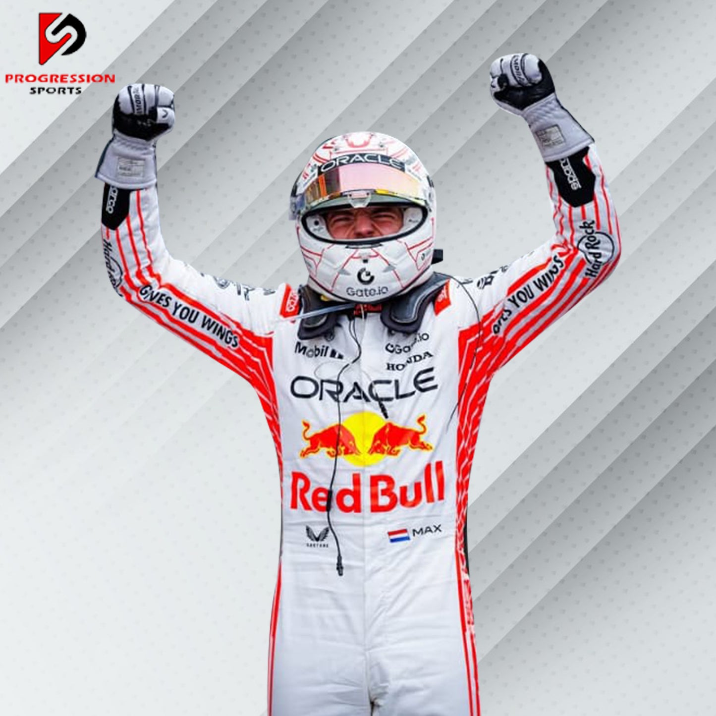 Max Verstappen 2025 Red Bull F1 Japan GP Race Suit – Navy Blue with Red Bull logos and Japanese GP design elements

