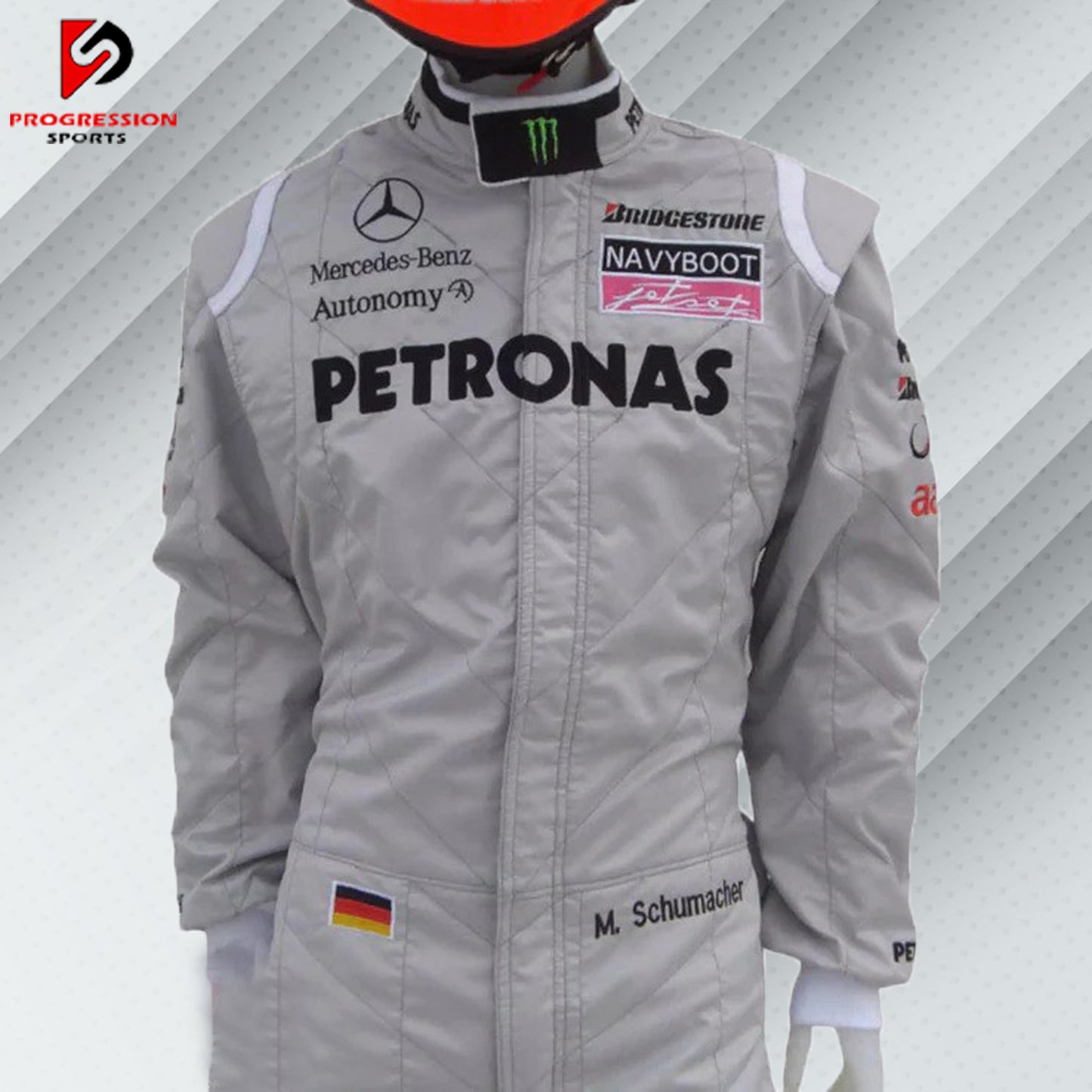 2010 Michael Schumacher Mercedes Benz F1 Embroiderd Race Suit