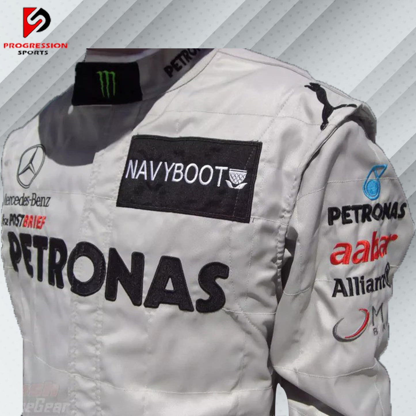 2012 Michael Schumacher Mercedes Benz F1 Embroidered Race Suit