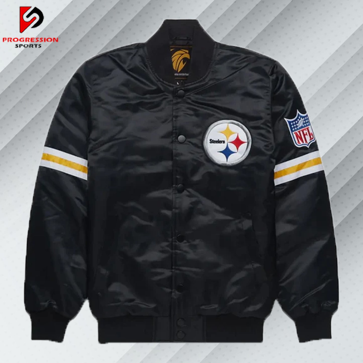  "A stylish varsity jacket with a classic design, featuring customizable patches and logos on a durable, high-quality fabric. Perfect for showcasing school spirit or making a fashion statement."