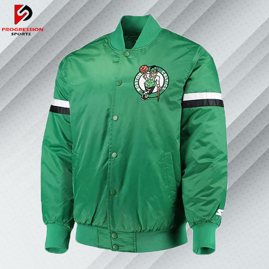  "A stylish varsity jacket with a classic design, featuring customizable patches and logos on a durable, high-quality fabric. Perfect for showcasing school spirit or making a fashion statement."