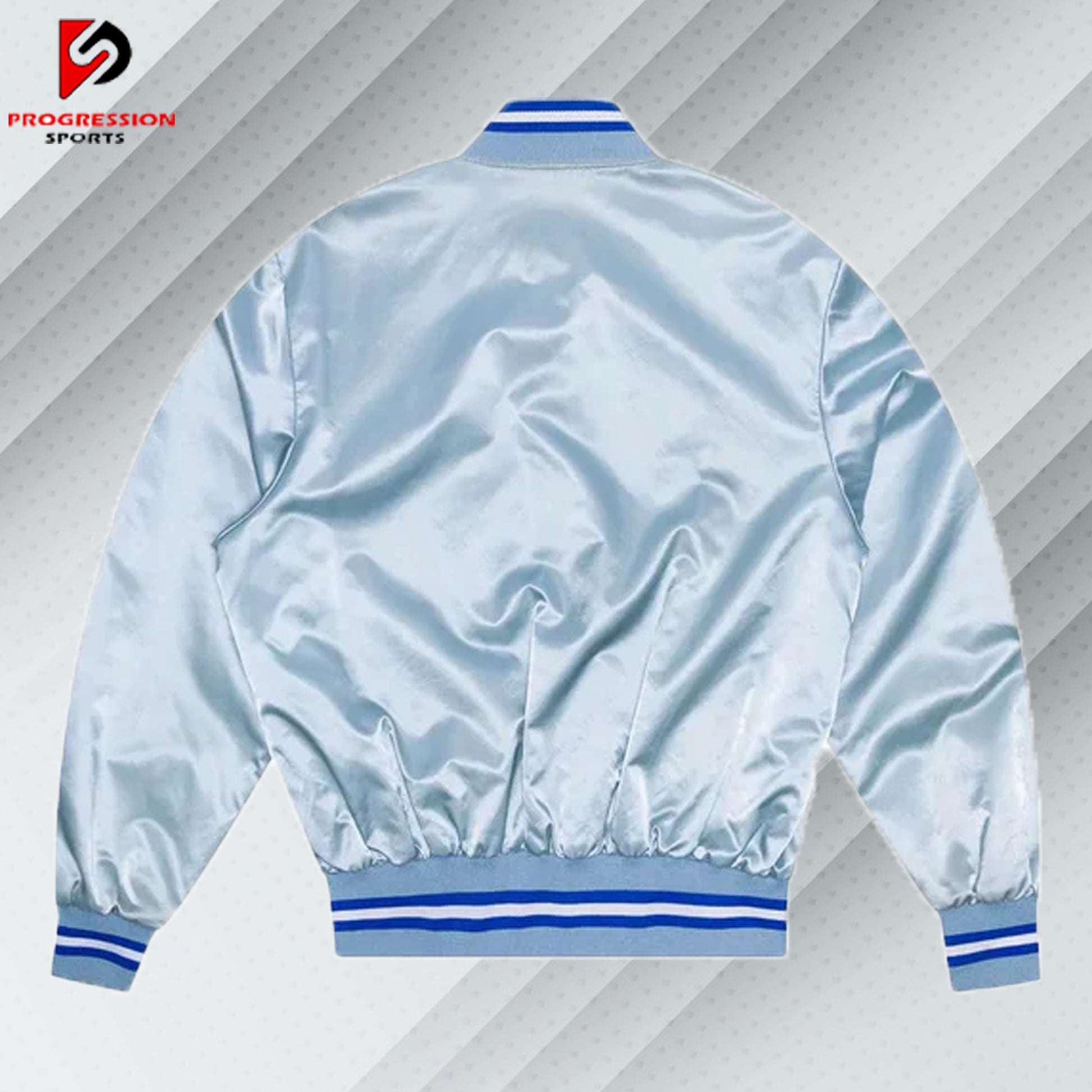  "A stylish varsity jacket with a classic design, featuring customizable patches and logos on a durable, high-quality fabric. Perfect for showcasing school spirit or making a fashion statement."