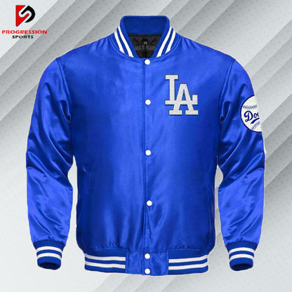  "A stylish varsity jacket with a classic design, featuring customizable patches and logos on a durable, high-quality fabric. Perfect for showcasing school spirit or making a fashion statement."