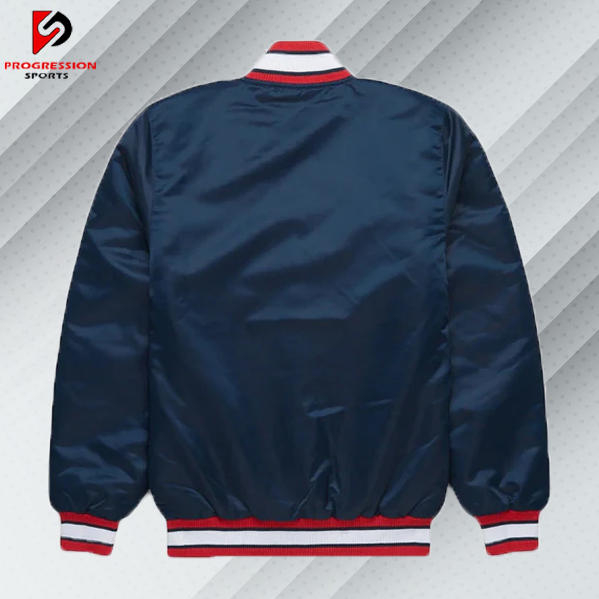  "A stylish varsity jacket with a classic design, featuring customizable patches and logos on a durable, high-quality fabric. Perfect for showcasing school spirit or making a fashion statement."