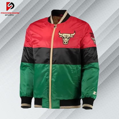  "A stylish varsity jacket with a classic design, featuring customizable patches and logos on a durable, high-quality fabric. Perfect for showcasing school spirit or making a fashion statement."