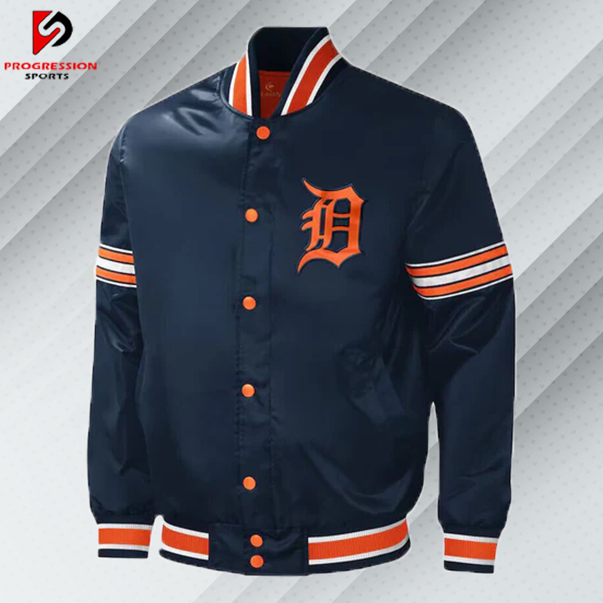  "A stylish varsity jacket with a classic design, featuring customizable patches and logos on a durable, high-quality fabric. Perfect for showcasing school spirit or making a fashion statement."