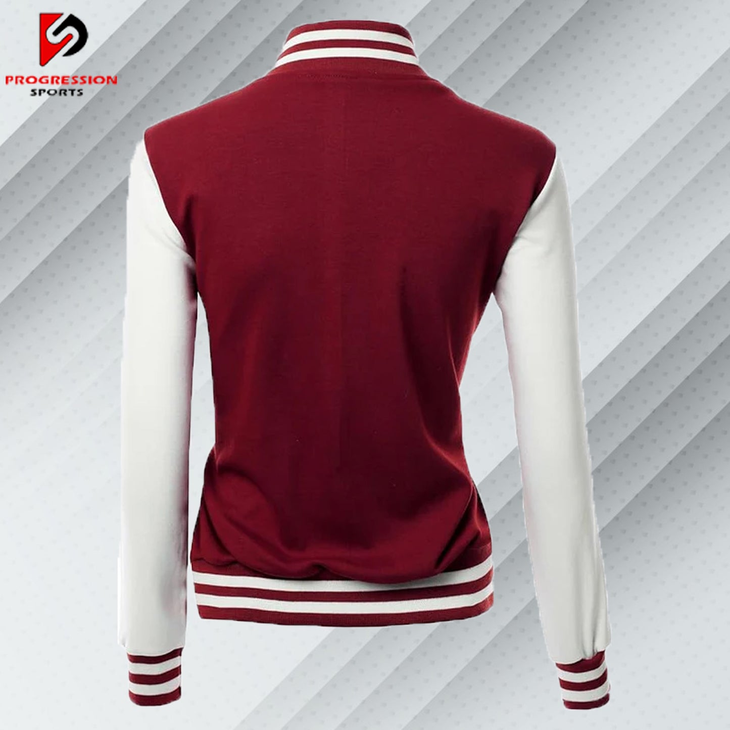  "A stylish varsity jacket with a classic design, featuring customizable patches and logos on a durable, high-quality fabric. Perfect for showcasing school spirit or making a fashion statement."