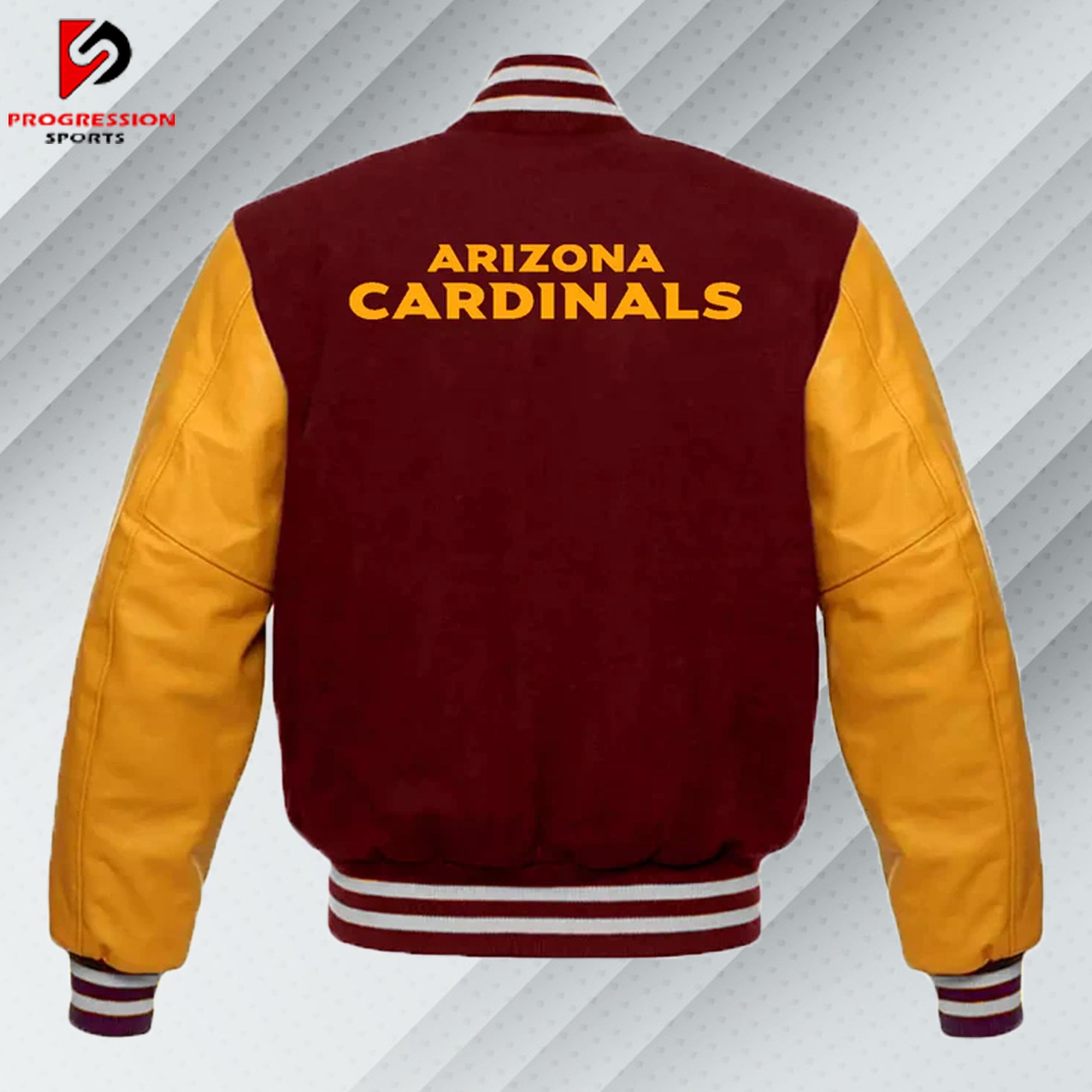  "A stylish varsity jacket with a classic design, featuring customizable patches and logos on a durable, high-quality fabric. Perfect for showcasing school spirit or making a fashion statement."