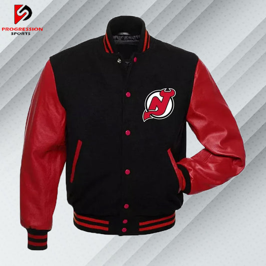  "A stylish varsity jacket with a classic design, featuring customizable patches and logos on a durable, high-quality fabric. Perfect for showcasing school spirit or making a fashion statement."