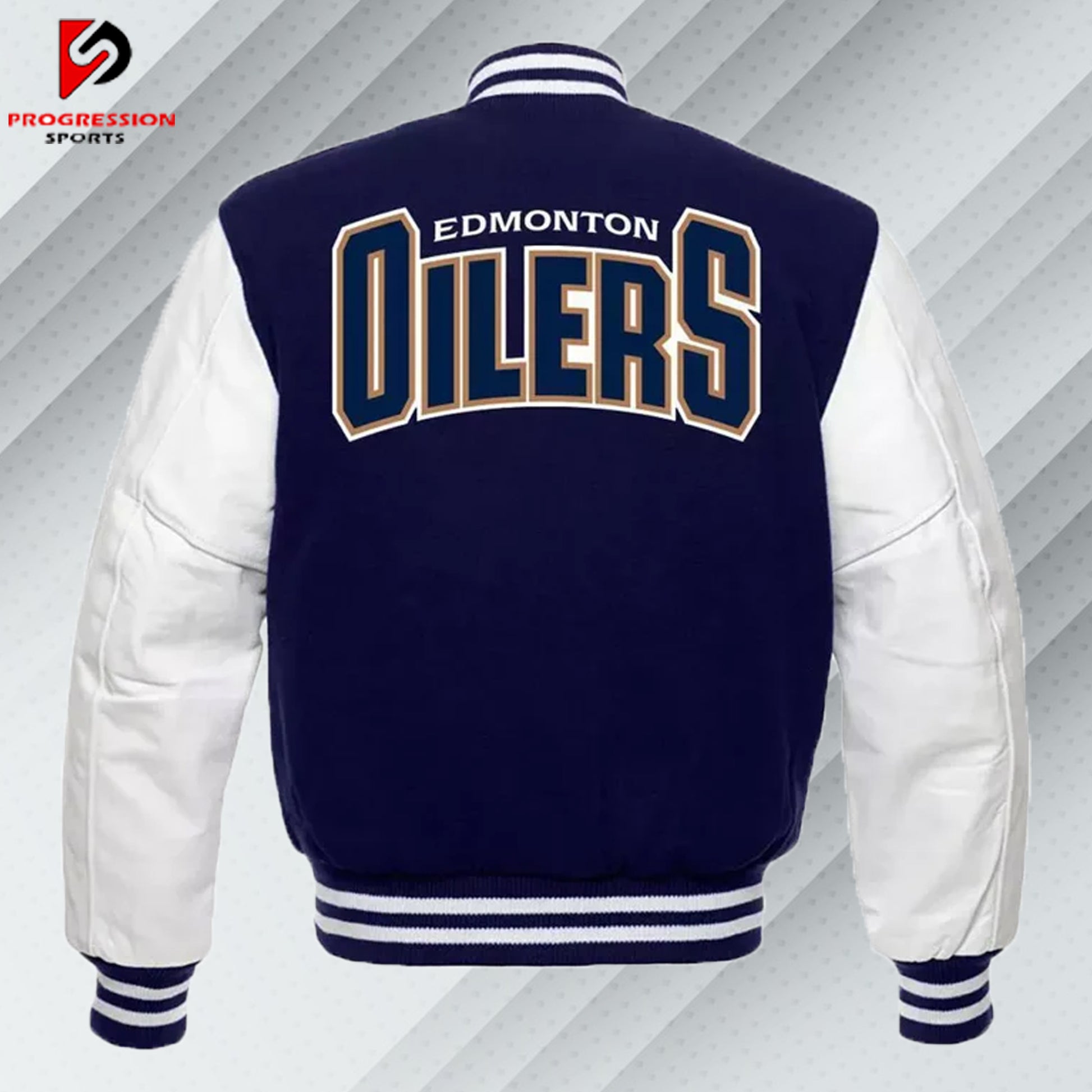  "A stylish varsity jacket with a classic design, featuring customizable patches and logos on a durable, high-quality fabric. Perfect for showcasing school spirit or making a fashion statement."