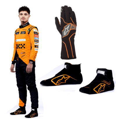 Lando Norris McLaren Kart Racing Suit with Shoes & Gloves