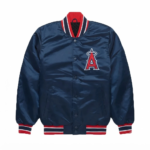 Los Angeles Angels Satin Varsity Jacket