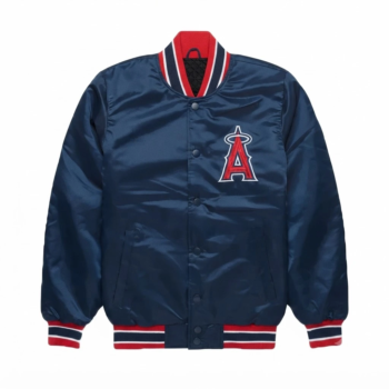 Los Angeles Angels Satin Varsity Jacket