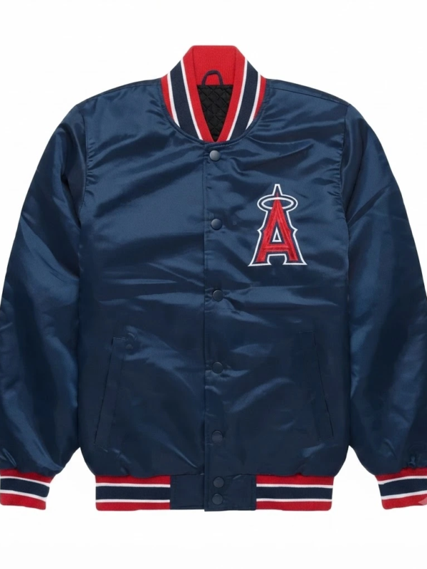 Los Angeles Angels Satin Varsity Jacket
