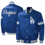 Los Angeles Dodgers Royal Blue Satin Varsity Jacket