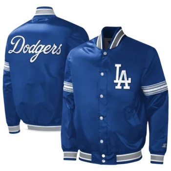 Los Angeles Dodgers Royal Blue Satin Varsity Jacket